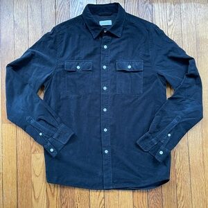 Navy Blue Men’s Button-Up Shirt